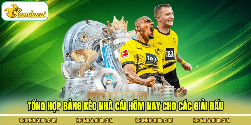 Bảng Kèo Nhà Cái Hôm Nay - Cập Nhật 3 Trận Quan Trọng Nhất 2 Tổng hợp bảng kèo nhà cái hôm nay cho các giải đấu